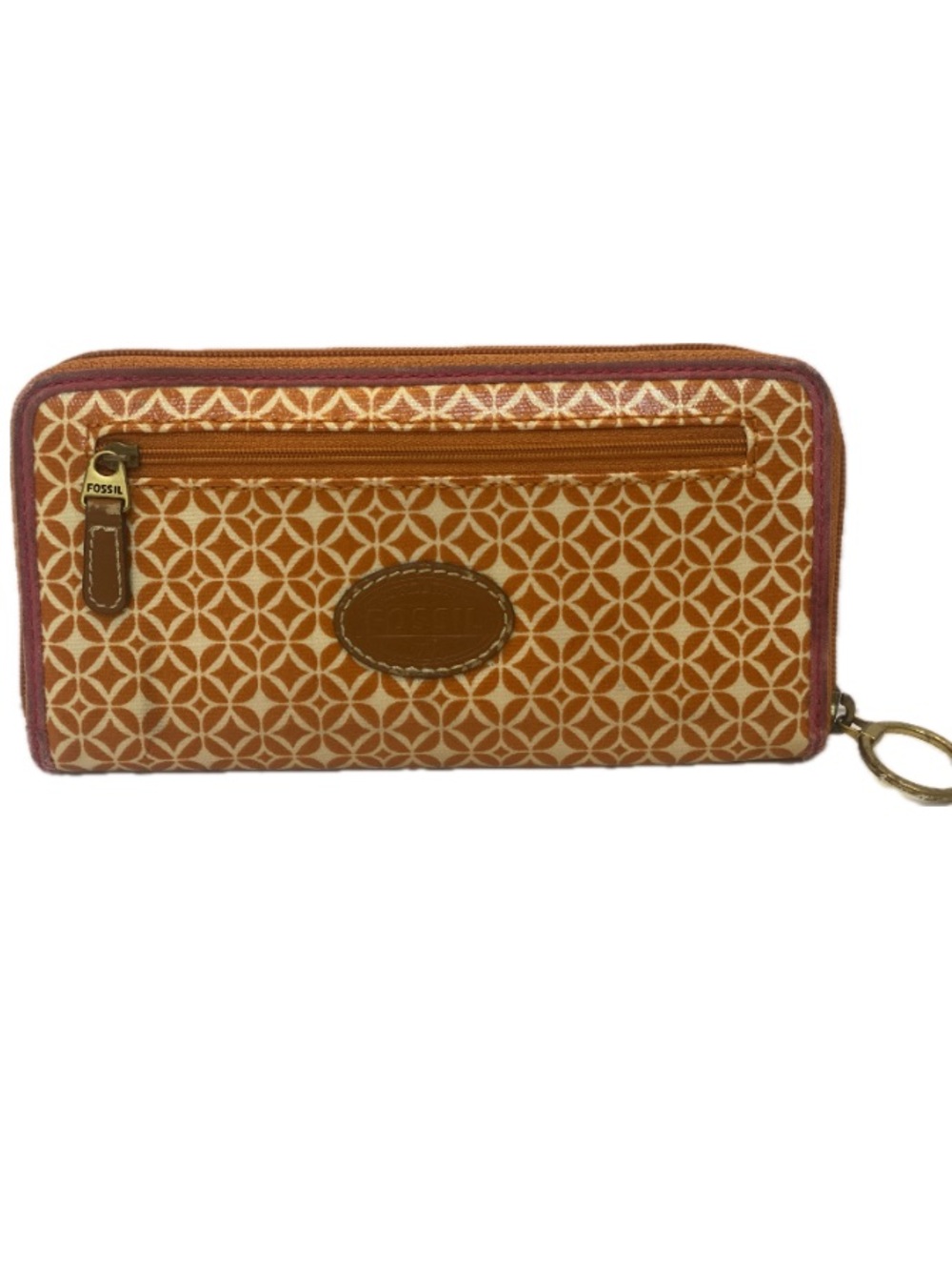 Fossil Coated Canvas Zip Around Wallet - Unique Print